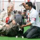 con su criador Lauro de Dinameety en la expo de Gibraltar ... se cualificó para Crufs